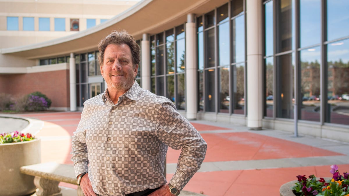 SOUTHBRIDGE - Chip Norton outside the Southbridge Innovation Center Thursday, April 21, 2022.