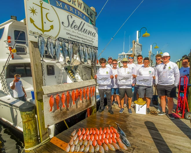 Anglers fishing on the Stelluna with Capt. Judah Barbee pulled in mingo, white snapper, triggerfish and bonito. They also released three shark on a recent trip.