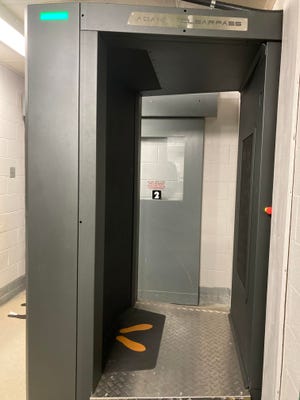In an effort to prevent contraband from coming into the Louisville Metro Corrections Jail, a new body scanner was installed April 1.