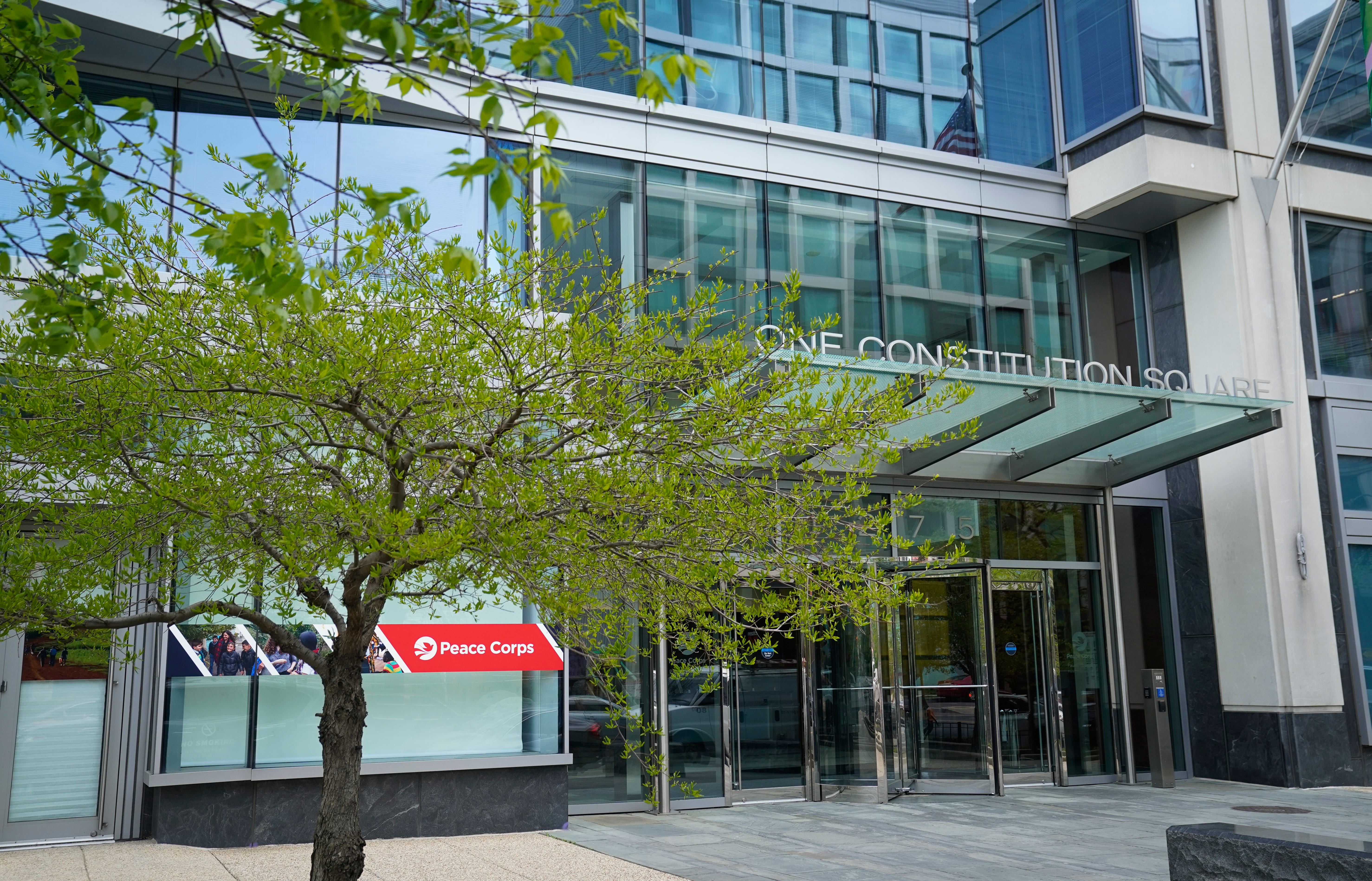 The Peace Corps headquarters is seen in Washington.