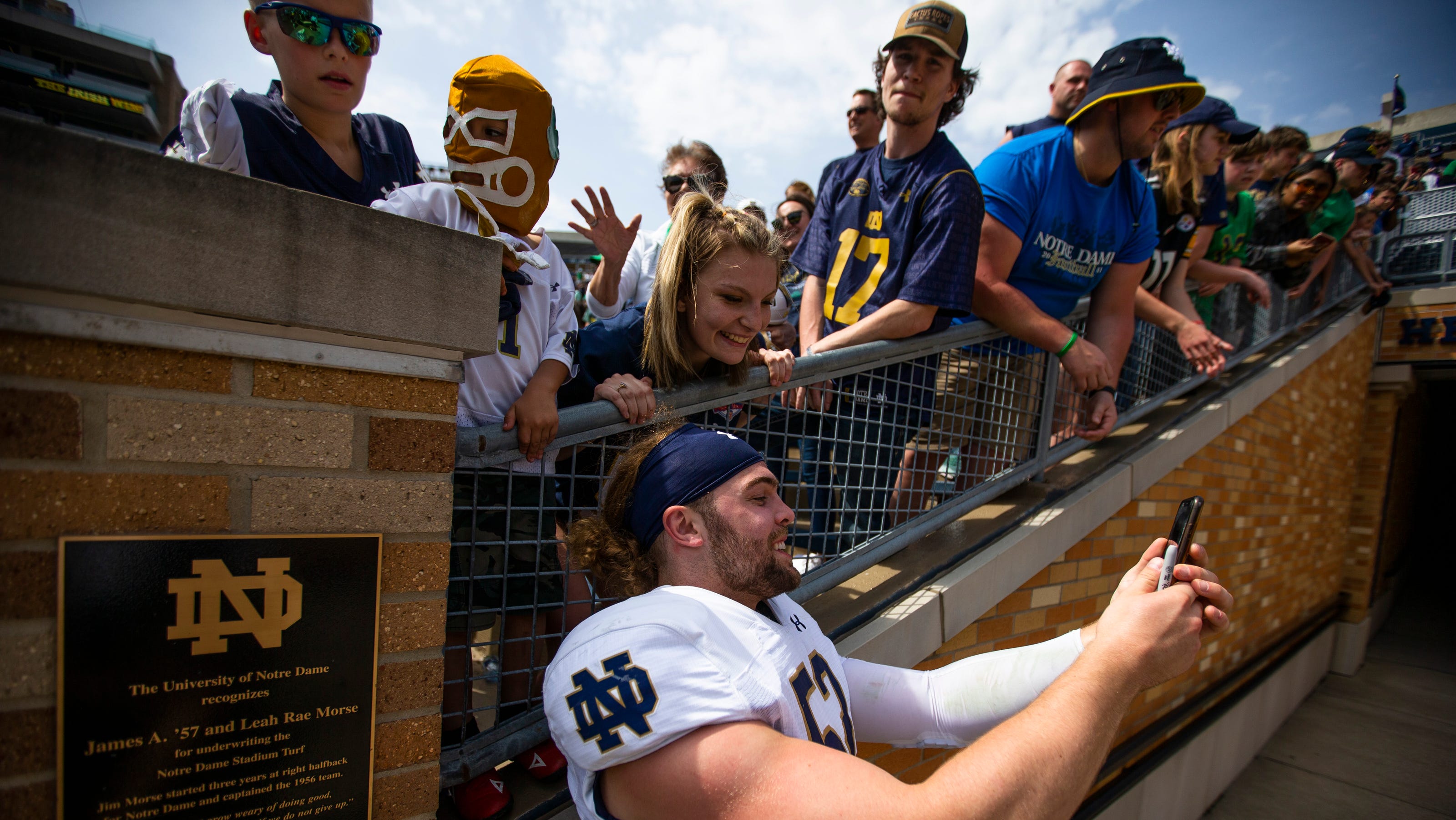 What the numbers stay Notre Dame BlueGold Game statistics