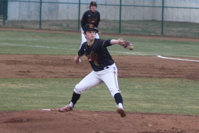 Righthander Anson McGorman and one reliever combined to throw a seven-inning no-hitter Friday night in leading the Vauxhall Baseball Academy past the Great Falls Chargers 13-0 in nonconference action at Centene Stadium.