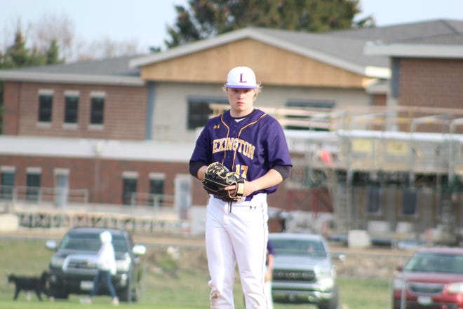 Lexington pitcher Cole Pauley pitched a complete game shutout in the Minutemen's 10-0 win over Shelby Friday night.