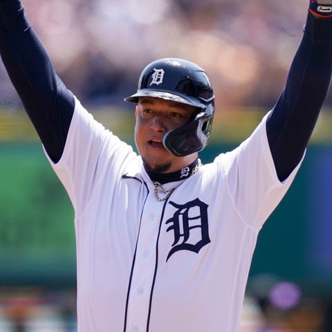 Detroit Tigers designated hitter Miguel Cabrera re