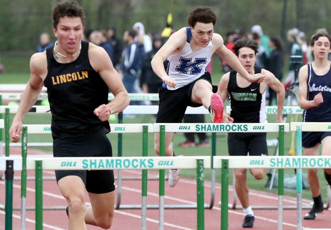 Kilbourne's Nathan Harris specializes in the hurdles and pole vault, but is willing to try any event to help the team. “With Nate, it was ‘I want to score points for the team’ and ‘I want to earn that varsity letter,’ ” coach Josh Stegman said.
