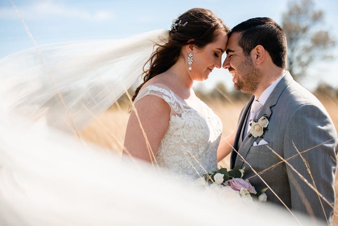 Rachel and Alex Ward married on April 25, 2021, at Brookshire.
