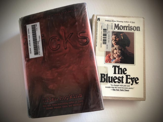 Ellen Hopkins' "Tricks" and Toni Morrison's "The Bluest Eye both deal with child rape.  They were among 16 books in Polk County school libraries challenged by a conservative group.