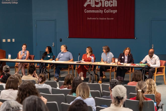 The Asheville City Association of Educators held a Asheville City Schools Board of Education Candidate Forum at A-B Tech on April 22, 2022.