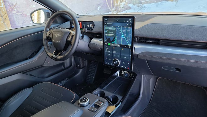Mach-E GT boasts a clean-sheet interior design -- a dramatic departure from its Mustang coupe-inspired exterior.