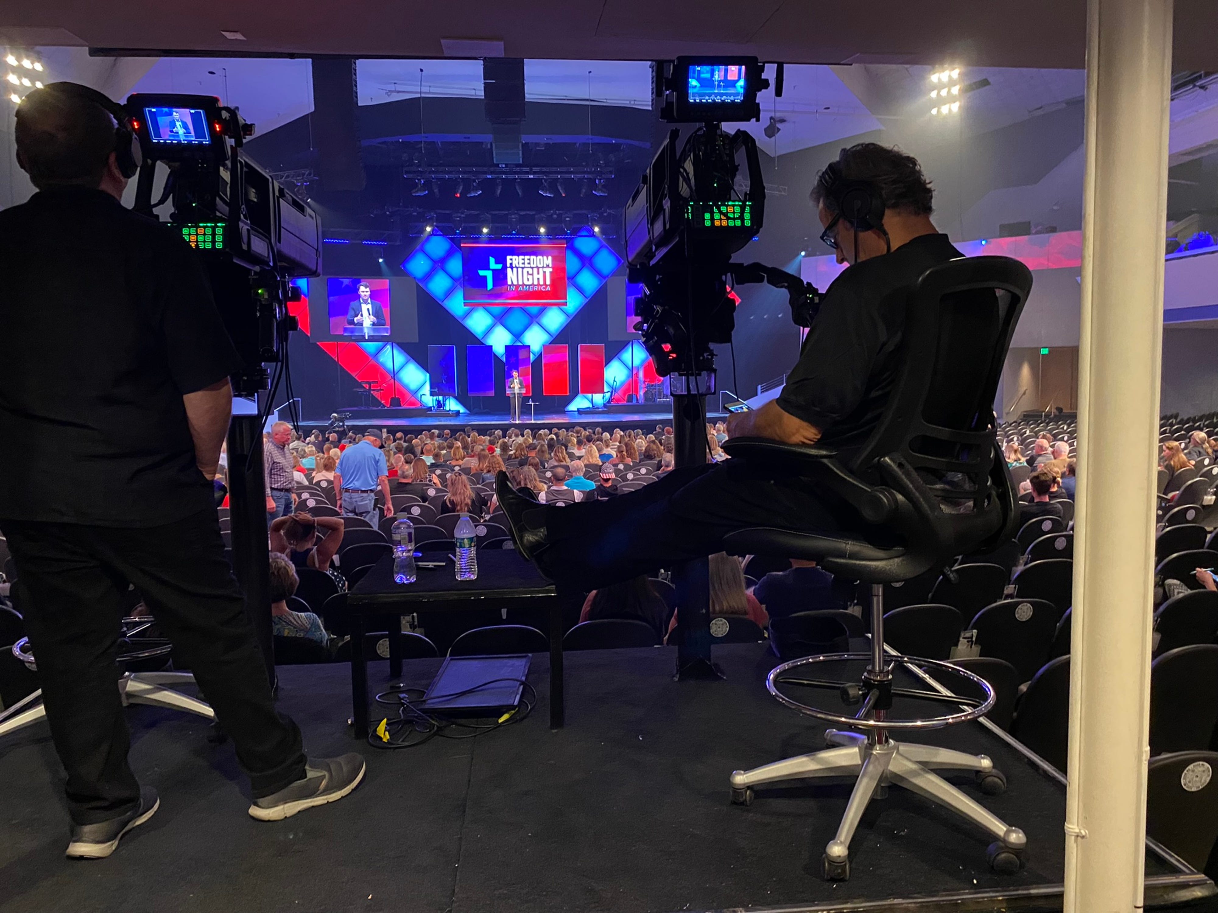 What goes on at Charlie Kirk's Freedom Night in America church events