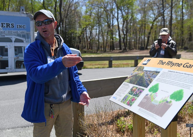 Stephen Pryce Lea, Delaware Botanic Gardens Director of Horticulture, talks about the work put into the Rhyne Garden Wednesday, April 20, 2022, in Dagsboro, Delaware.