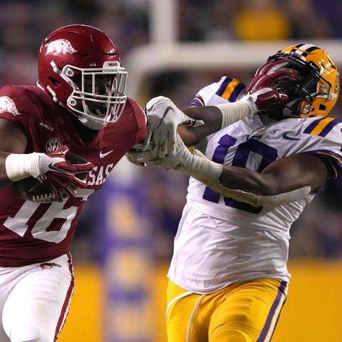 Arkansas Razorbacks wide receiver Treylon Burks (1