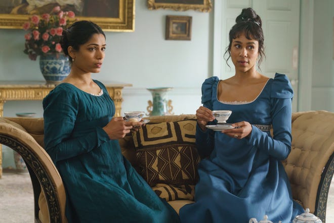 "Mr. Malcolm's list" (July 1, cinemas): After being dumped by London's most eligible bachelor for failing to fulfill his list of bride wishes, the vengeful Julia (Zawe Ashton, right) convinces her friend (Freida Pinto) to play his perfect match play the period drama.