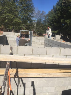 A safe room under construction at the Mustard Seed in Brandon, Mississippi. (Photo contributed by the Mustard Seed)
