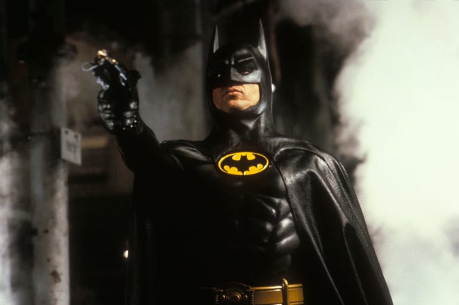 Michael Keaton dressed for 1989 "Bat Man."