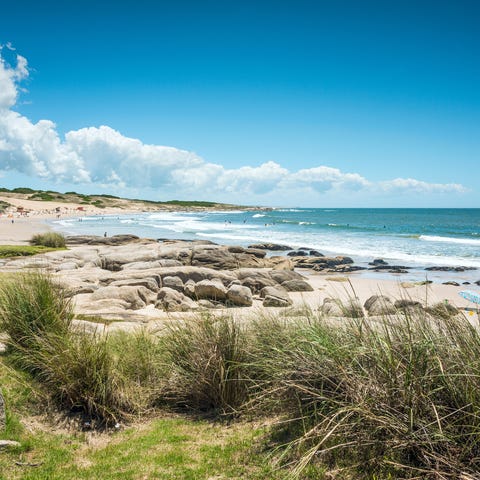 Punta del Diablo Beach, in Rocha, is a popular tou