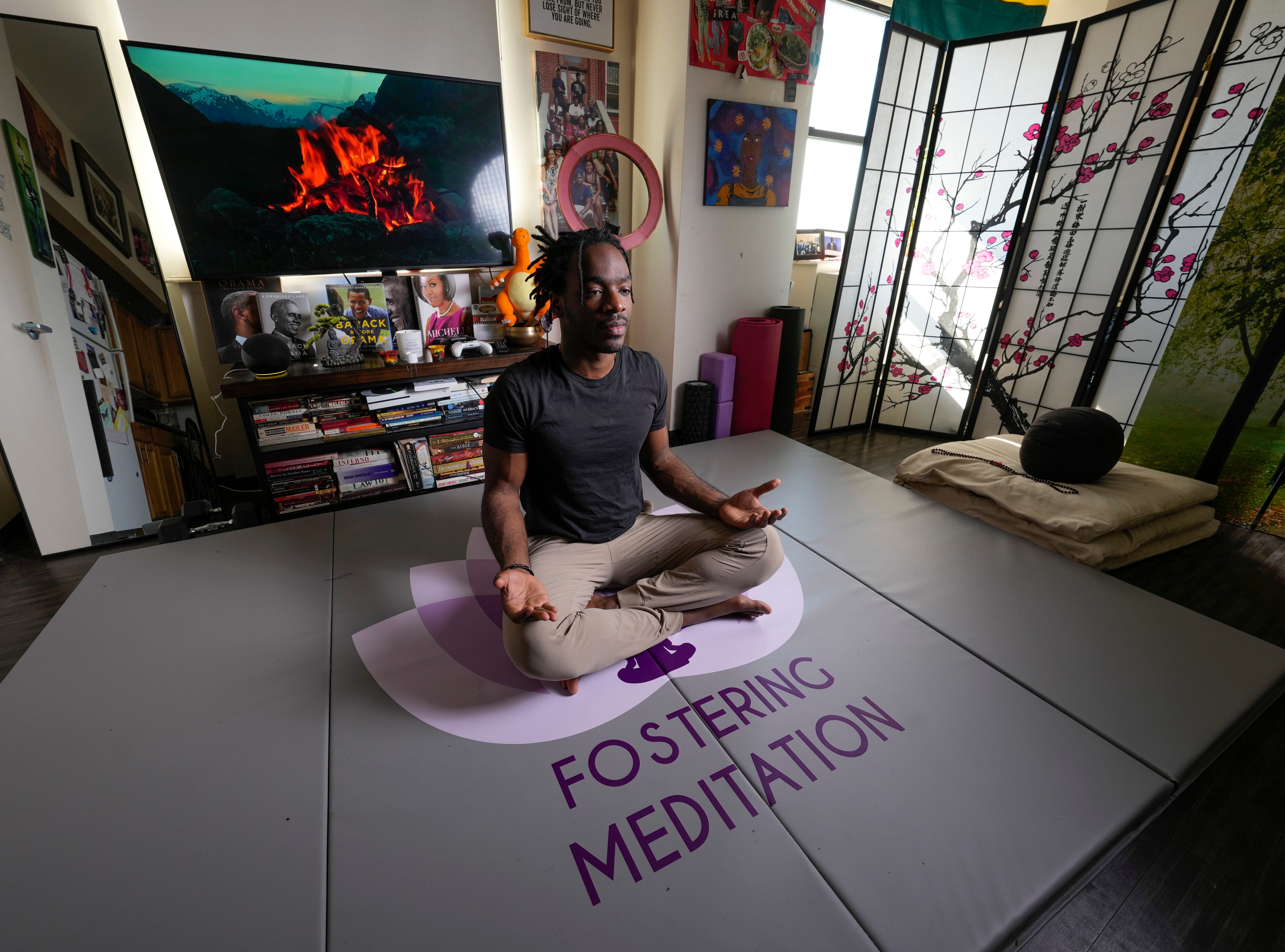 Demetrius Napolitano launched Fostering Meditation, a nonprofit organization to help youth in foster care heal from past trauma and adverse life experiences.