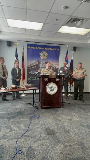 A press conference was held Thursday morning at the Onslow County Sheriff's Office.