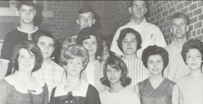 Picture of the Past is from the 1966 Lincoln Community High School yearbook. The photo shows 1966 senior initiates to the National Honor Society. Front row: L. Sunderland, S. Sparkhakel, K. Oltmanns, B. Colby and S. Ebel. Second roe: D. Keys, S. Lohrenz, S. Hah, and J. Werth.Third row: J. Moos, J. Newhouse and B. Horton. Not pictured is N. Clark.