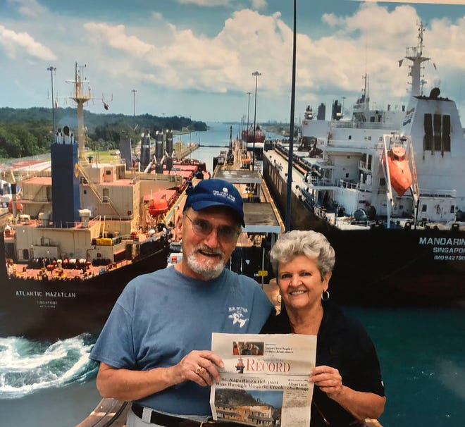 Leonard Whitehead and Nancy Woodard recently went on a 14-day cruise aboard the Viking Star, seen here in the Panama Canal. Experiencing beautiful weather and smooth sailing, they had port stops in Mexico, Belize, Honduras, Costa Rico, Jamaica and traveled through the eastern locks of the Panama Canal.