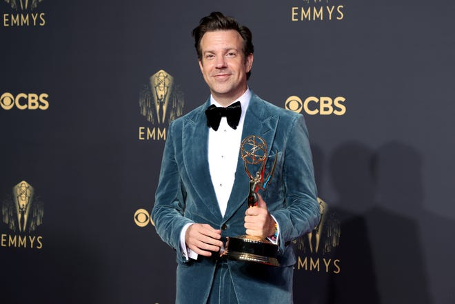 Best Actor Emmy winner Jason Sudeikis, whom she saw at the awards show last September, has been engaged to Wilde for seven years and shares two children with her.