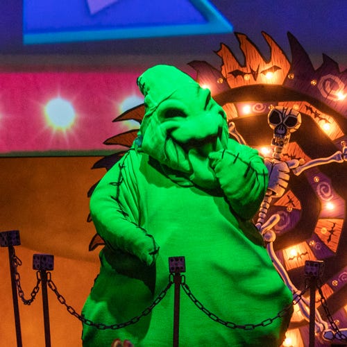 Disneyland's Oogie Boogie Bash wouldn't be the same without Oogie Boogie.