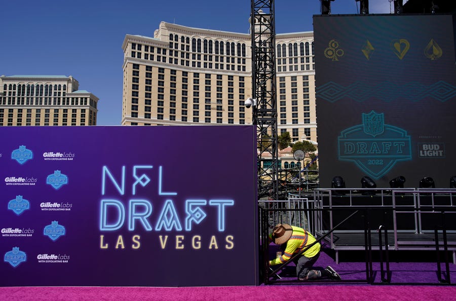 The 2022 NFL draft will take place in Las Vegas.