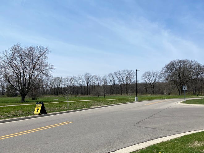 ProMedica is donating 10 acres of its Charles & Virginia Hickman Hospital campus, pictured April 29, 2022, to the Lenawee Humane Society for a new shelter. The land is near the hospital's emergency entrance.