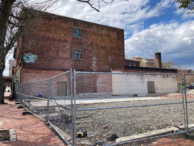 Seven buildings were demolished to make way for the Moby Dick Building project at 117 Union St.