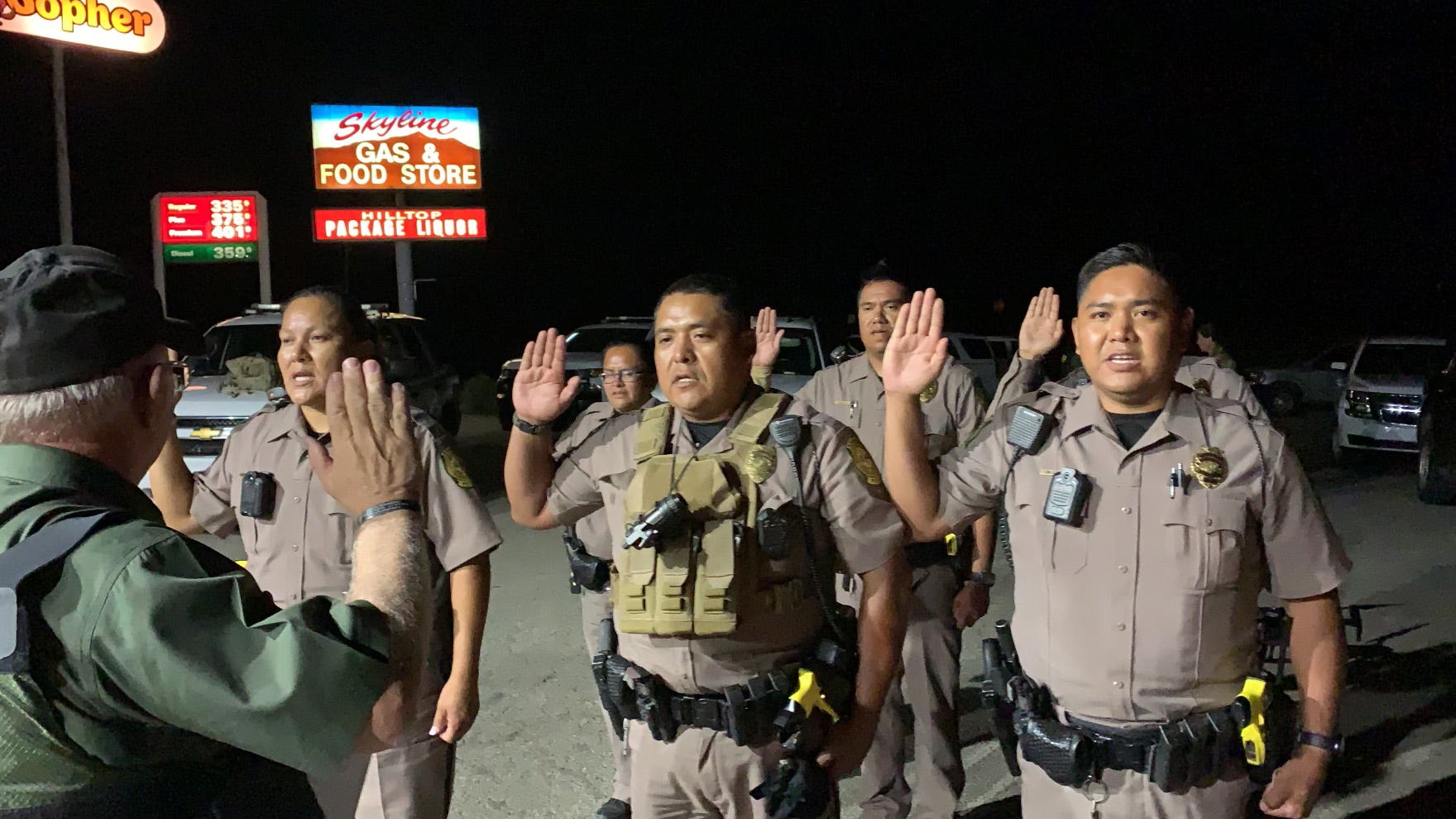 Navajo officers being deputized in Montezuma County for the search for two young siblings