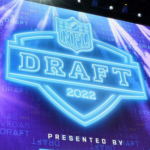 The 2022 NFL Draft logo is displayed during the fi