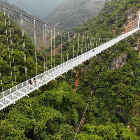 This aerial photo shows the newly constructed Bach