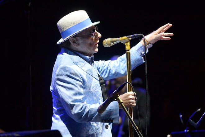 Van Morrison performs on the Zyn Stage during the 2022 Beale Street Music Festival at the Fairgrounds at Liberty Park.