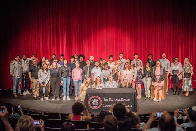 New members were inducted into the Lincoln College Chapter of Sigma Alpha Pi, The National Society of Leadership and Success Saturday in Lincoln.