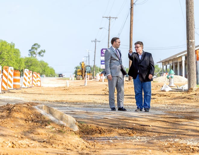 President James Hurley and Mayor Doug Svien discuss Tarleton's partnership with the city of Stephenville to improve infrastructure along Harbin Street