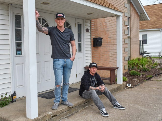 Both Ryan Clifton, left, and Jared Cook are enjoying life more than ever before. They are both employed and regularly spend time volunteering in the community. Their lives are proof of Narcan's value to individual life and the community at large.