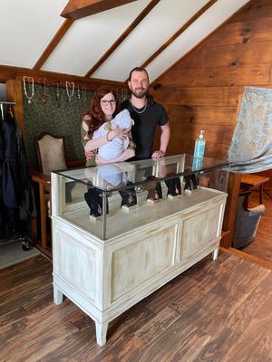 Dave & Serena (Star) Parsons (and their futuristic store assistant) recently opened Fox & the Wolf at Shoppes in Hopewell's Dragon Village.  Their shop offers gifts 