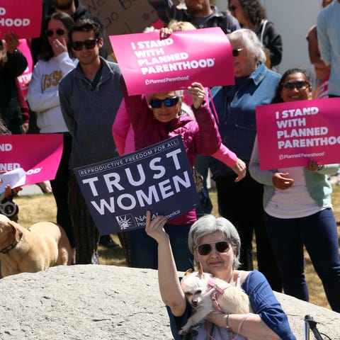 May 3, 2022; Reno, NV, USA; Activists gather to ra