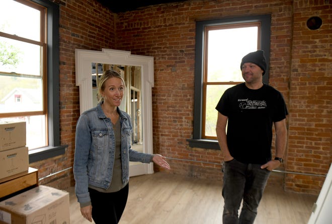 Mike and Krissy Widuck are renovating the 140-year-old building at the corner of Canal and Market streets in Canal Fulton into The Cornerstone on the Canal bed and breakfast. It is expected to begin welcoming guests this summer.