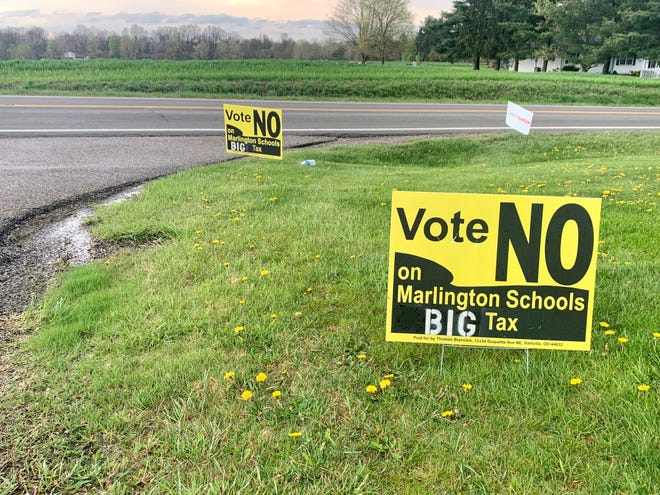Voters in the Marlington Local School District rejected the district's request for a five-year, 7.6-mill property tax levy that would have generated $4 million a year for the district. Opponents of Issue 1 said they want district leaders to first cut expenses.