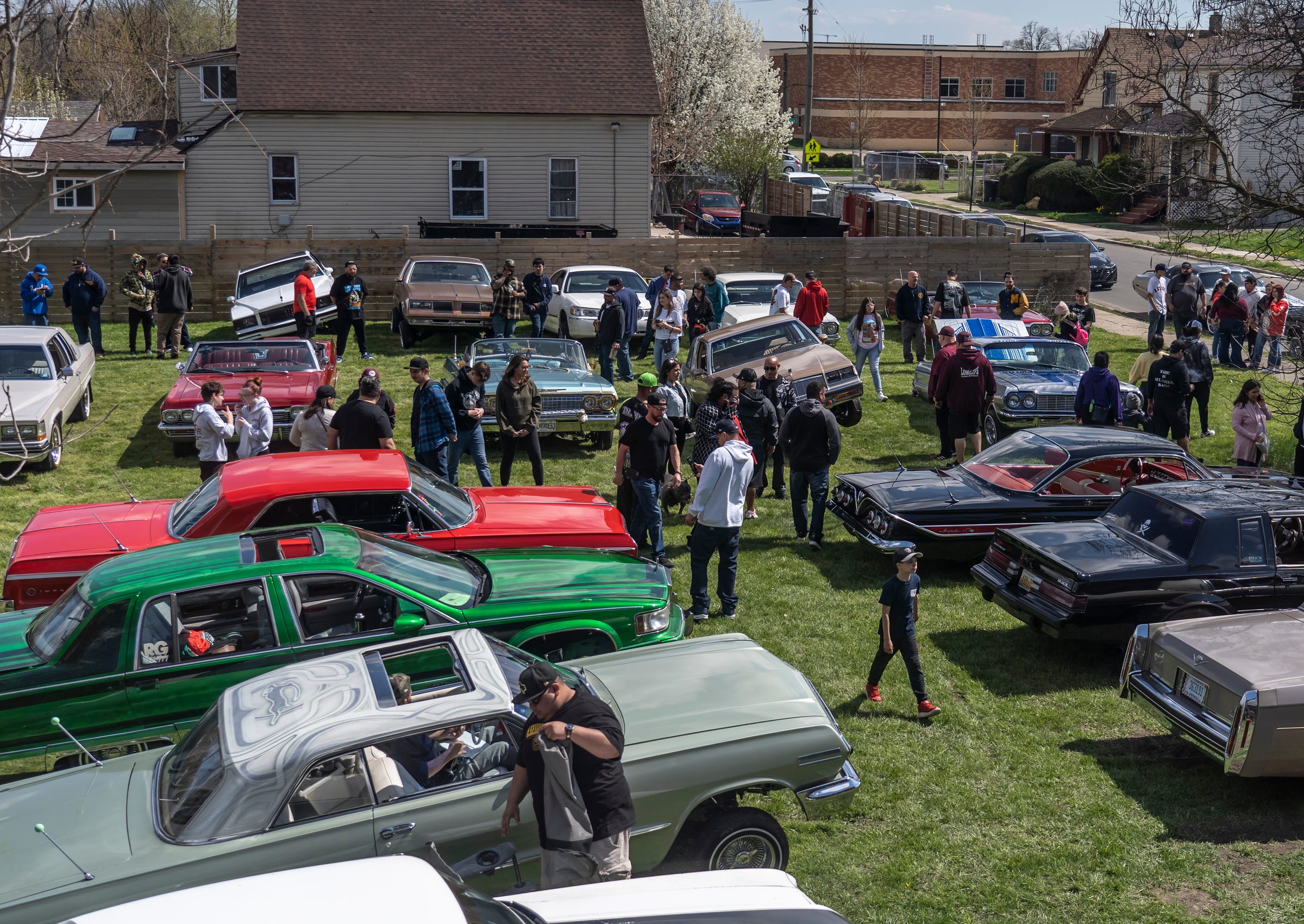 Blessing of the Lowriders in Detroit started with a few bikes, cars