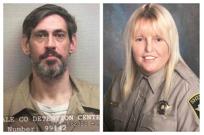 This combination of photos provided by the U.S. Marshals Service and Lauderdale County Sheriff's Office in April 2022 shows Casey Cole White, left, and Assistant Director of Corrections Vicky White.