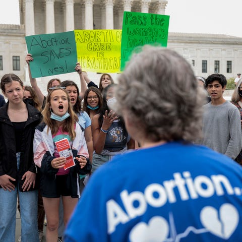 Abortion-rights advocates confront anti-abortion a