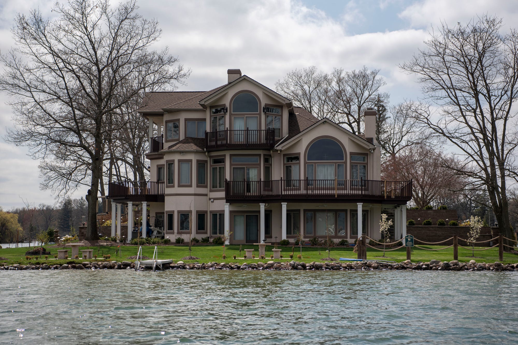 2.5 million Goguac Lake island mansion hits the market