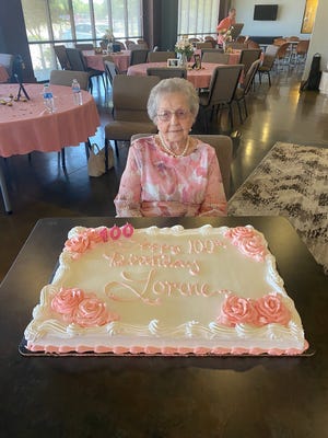 Lorene Porter celebrated her 100th birthday on May 1, 2022 with close family and friends.