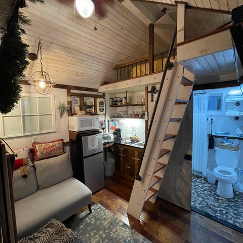 The staircase design in Mark and Diane Sismour's t