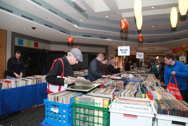 Bookstock offers a large selection of vintage vinyl as well as books.