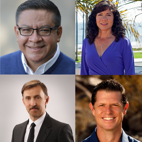 (From top left) Salud Carbajal, Michele R. Wesland