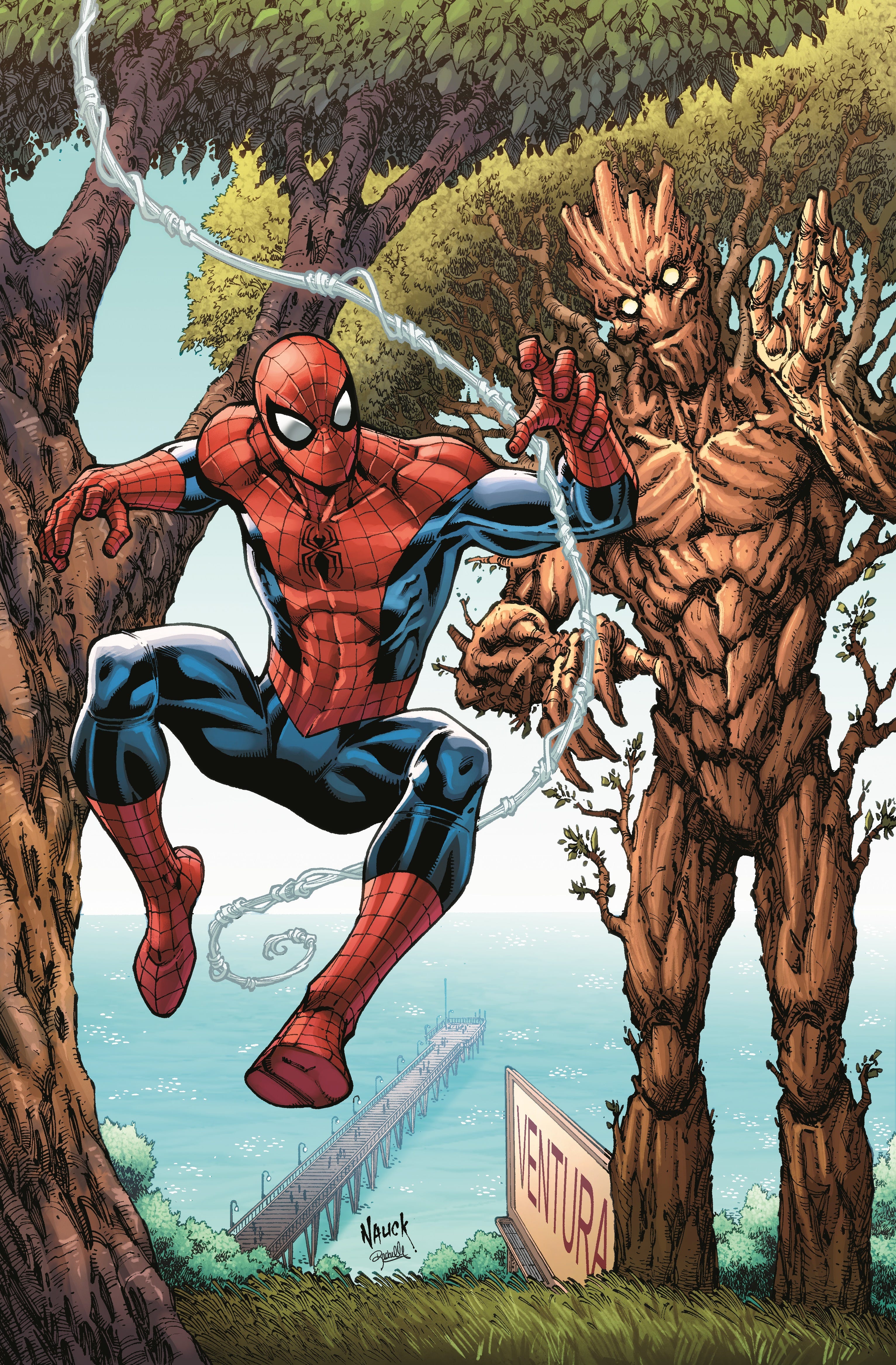 Ventura Pier featured on exclusive cover of 'The Amazing Spider-Man' Ventura Pier featured on exclusive cover of 'The Amazing Spider-Man'
