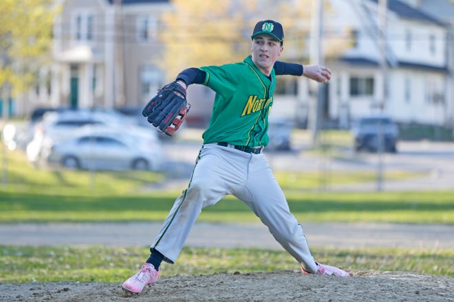 North Smithfield staters Ethan Harnois tossed four no-hit innings with six strikeouts in the Northmen's 5-1 win over Classical on Monday.